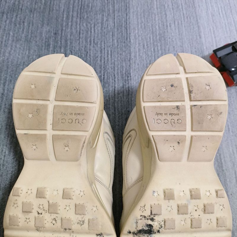 Gucci Gucci Rhyton Double G Logo Dad Sneakers in Cream 0079 Size US 9 / EU 42 - 9 Thumbnail