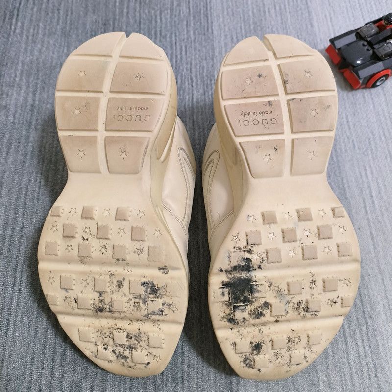 Gucci Gucci Rhyton Double G Logo Dad Sneakers in Cream 0079 Size US 9 / EU 42 - 6 Thumbnail