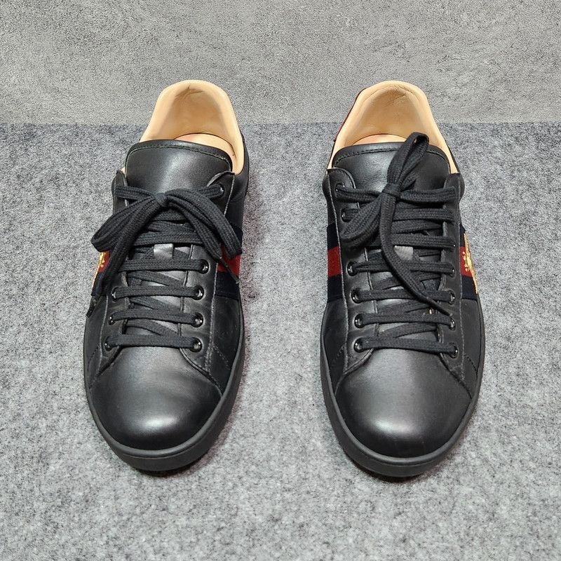 Gucci Gucci Ace Bee Embroidered Casual Sneakers 0079 Size US 8.5 / EU 41-42 - 2 Thumbnail