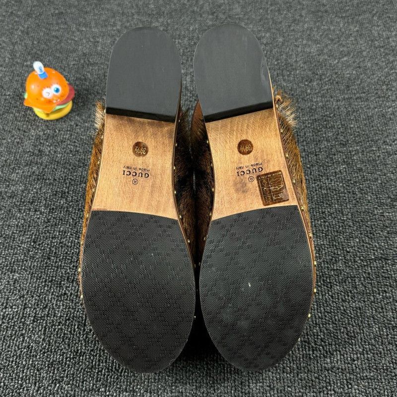 Gucci Gucci Brown Fur-Clad High Heel Clogs 0079 Size US 8.5 / EU 41-42 - 6 Thumbnail