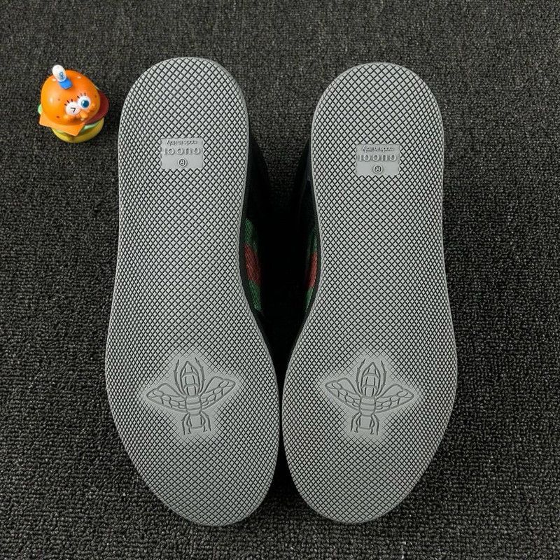Gucci GUCCI Screener High-Top Sneakers in Gray and Red 0079 Size US 8.5 / EU 41-42 - 4 Thumbnail