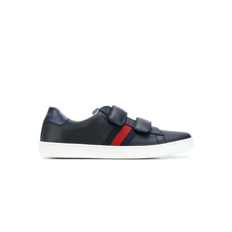 Gucci Gucci Kids' Leather Sneakers with Velcro Straps 0079 Size US 6.5 / EU 39-40 - 7 Thumbnail