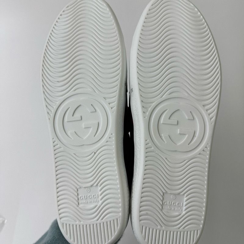 Gucci Gucci Kids' Leather Sneakers with Velcro Straps 0079 Size US 6.5 / EU 39-40 - 4 Thumbnail