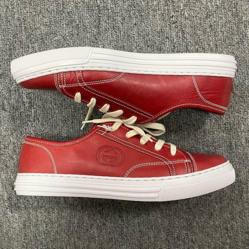 Gucci Gucci Stylish Leather Sneakers for Men 0079 Size US 8.5 / EU 41-42 - 8 Thumbnail