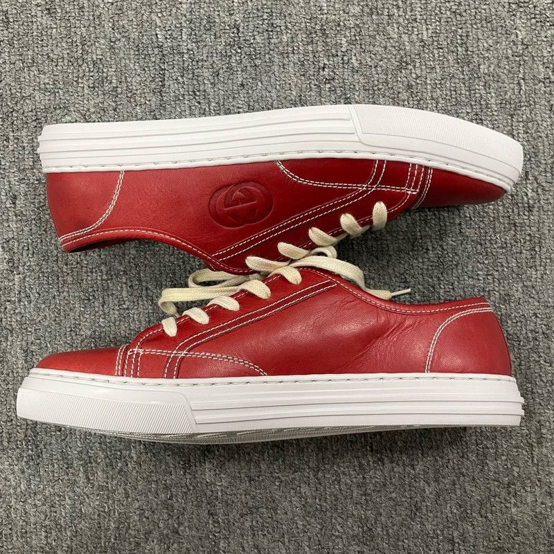 Gucci Gucci Stylish Leather Sneakers for Men 0079 Size US 8.5 / EU 41-42 - 7 Thumbnail
