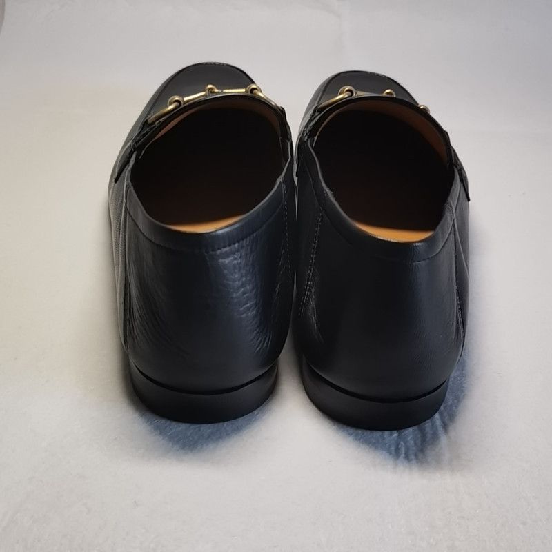 Gucci Gucci Black Leather Horsebit Loafers for Men 0079 Size US 9.5 / EU 42-43 - 3 Thumbnail