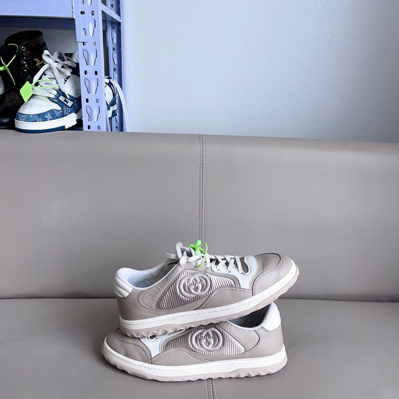 Gucci Gucci MAC80 Leather Sneakers in Gray 0079 Size US 9.5 / EU 42-43 - 8 Thumbnail