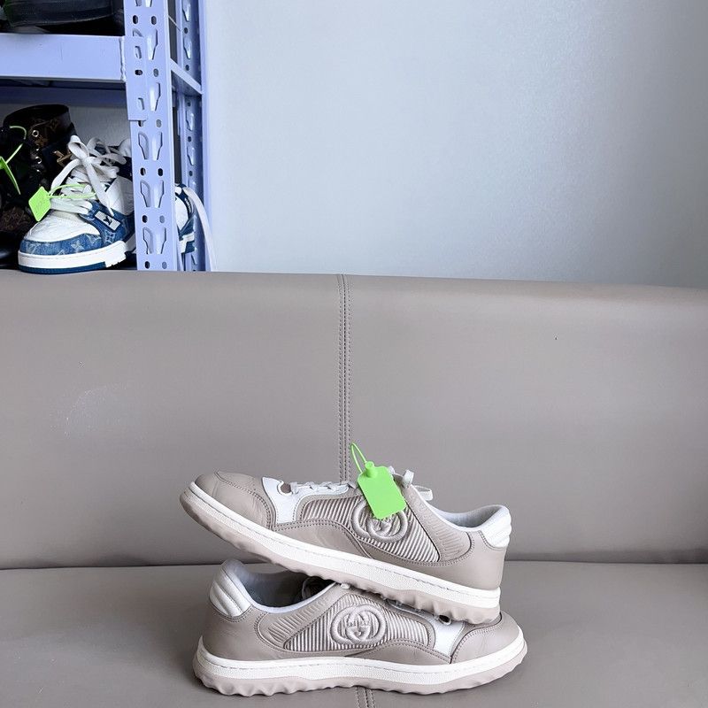 Gucci Gucci MAC80 Leather Sneakers in Gray 0079 Size US 9.5 / EU 42-43 - 7 Thumbnail