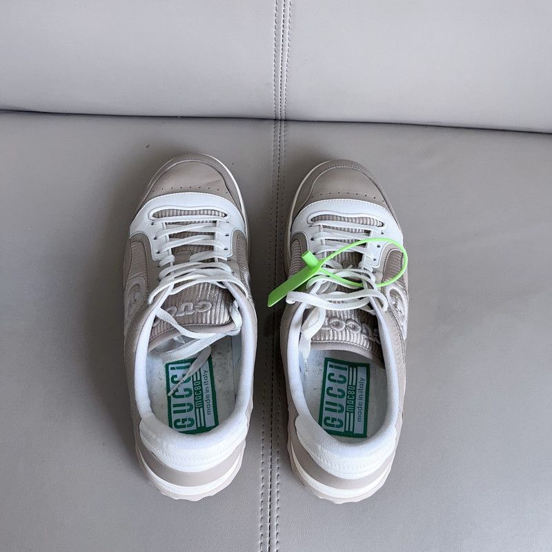 Gucci Gucci MAC80 Leather Sneakers in Gray 0079 Size US 9.5 / EU 42-43 - 6 Thumbnail