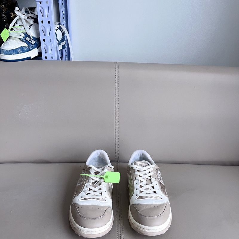 Gucci Gucci MAC80 Leather Sneakers in Gray 0079 Size US 9.5 / EU 42-43 - 2 Thumbnail