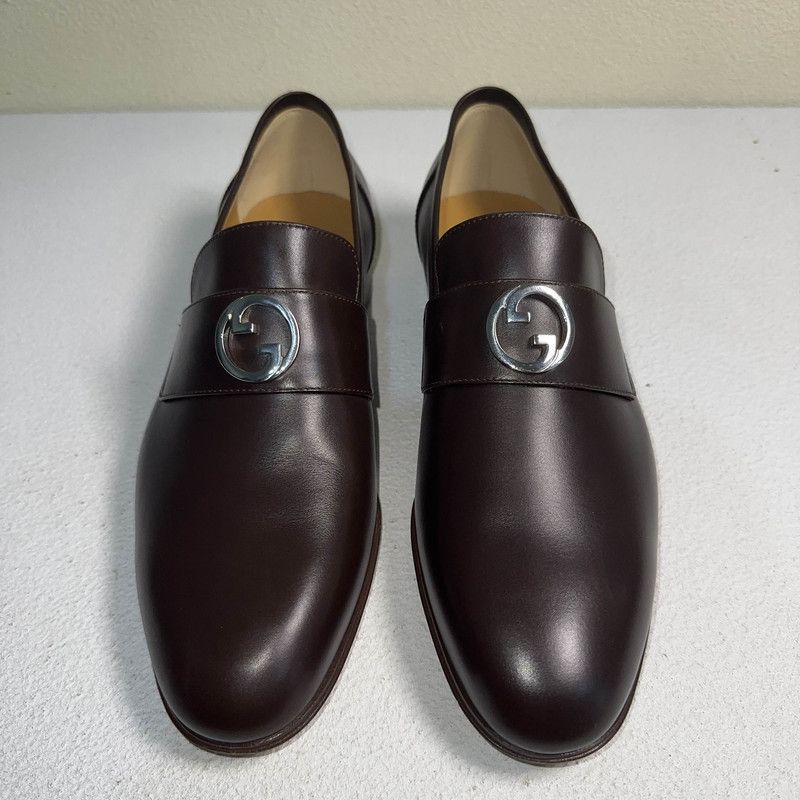 Gucci Gucci Interlocking Leather Double G Casual Shoes 0079 Size US 9.5 / EU 42-43 - 2 Thumbnail