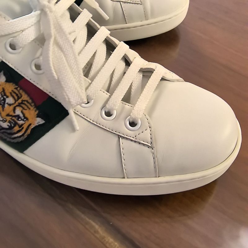 Gucci Gucci Ace Tiger Embroidered Fashion Sneakers 0079 Size US 8.5 / EU 41-42 - 6 Thumbnail