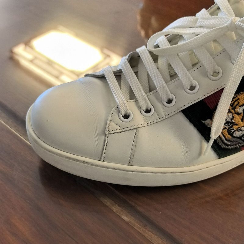 Gucci Gucci Ace Tiger Embroidered Fashion Sneakers 0079 Size US 8.5 / EU 41-42 - 9 Thumbnail
