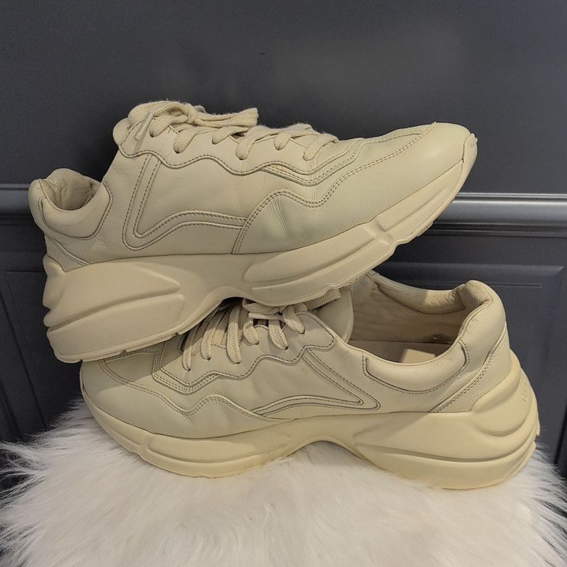 Gucci Gucci Rhyton Logo Low-Top Dad Shoes 0079 Size US 8.5 / EU 41-42 - 6 Thumbnail
