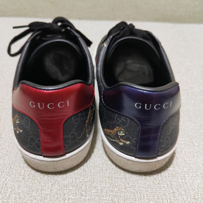 Gucci Gucci Ace Tiger Pattern Fashion Sneakers 0079 Size US 9.5 / EU 42-43 - 3 Thumbnail