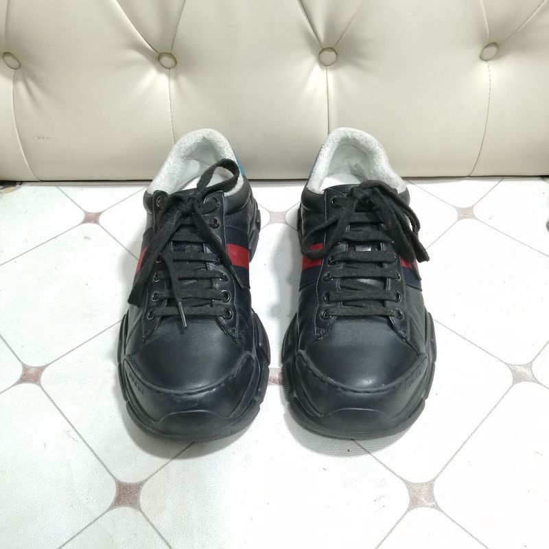 Gucci Gucci Low-Top Sport Shoes for Men in Black 0079 Size US 8 / EU 41 - 2 Thumbnail