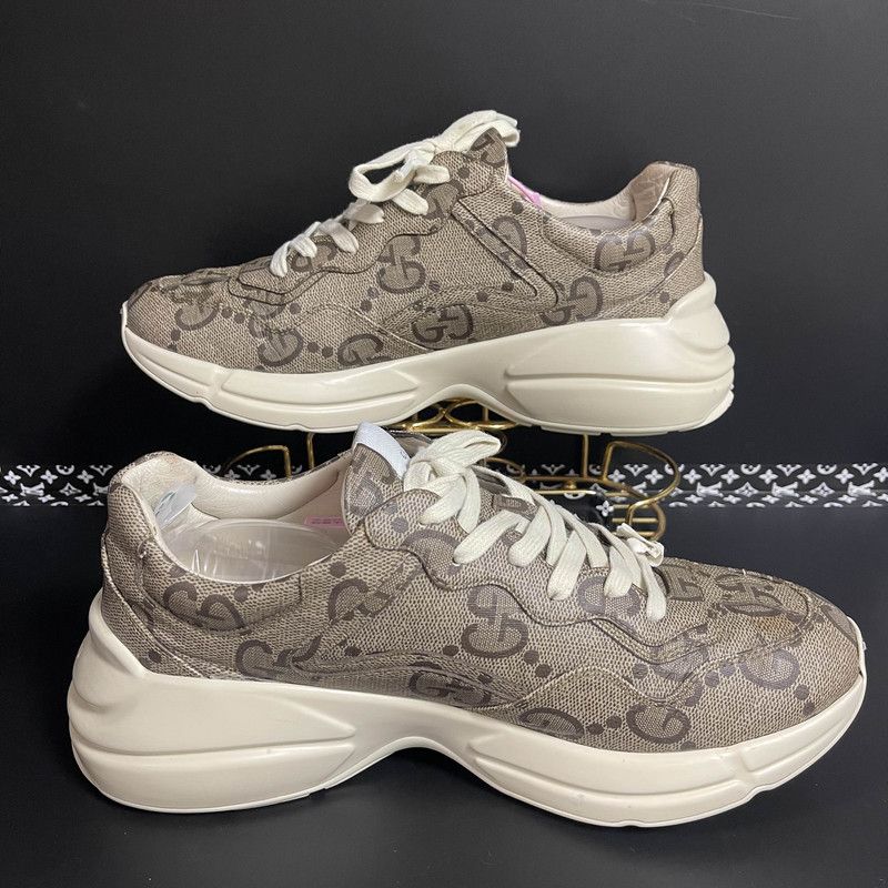 Gucci Gucci Rhyton Vintage Low-Top Sneakers for Men 0079 Size US 11 / EU 44 - 8 Thumbnail