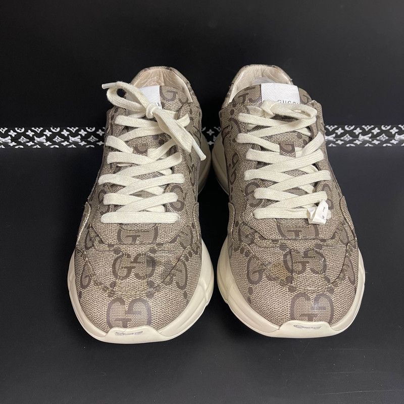 Gucci Gucci Rhyton Vintage Low-Top Sneakers for Men 0079 Size US 11 / EU 44 - 2 Thumbnail