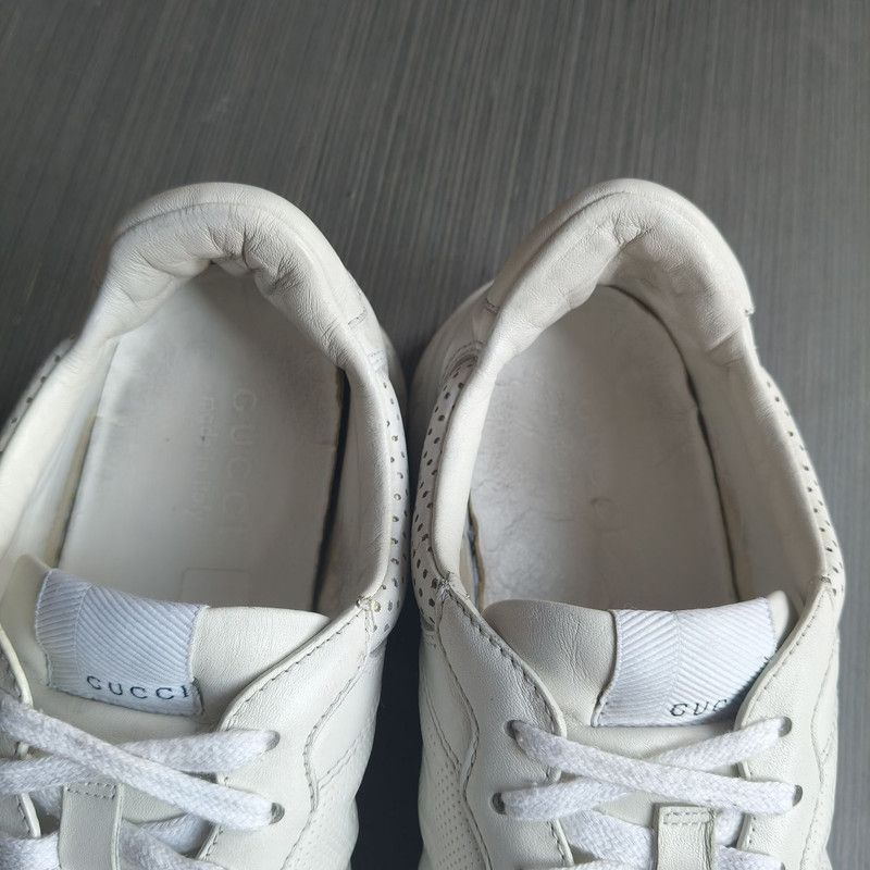 Gucci Gucci GG Print White Casual Sneakers for Men 0079 Size US 9.5 / EU 42-43 - 11 Thumbnail