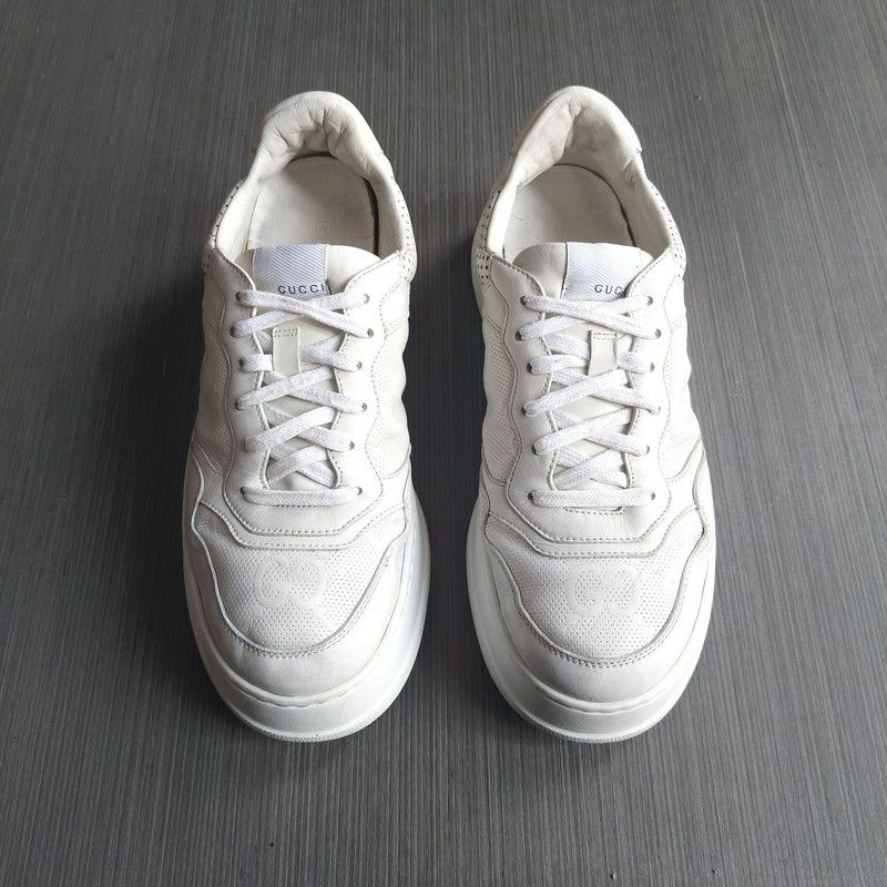 Gucci Gucci GG Print White Casual Sneakers for Men 0079 Size US 9.5 / EU 42-43 - 2 Thumbnail