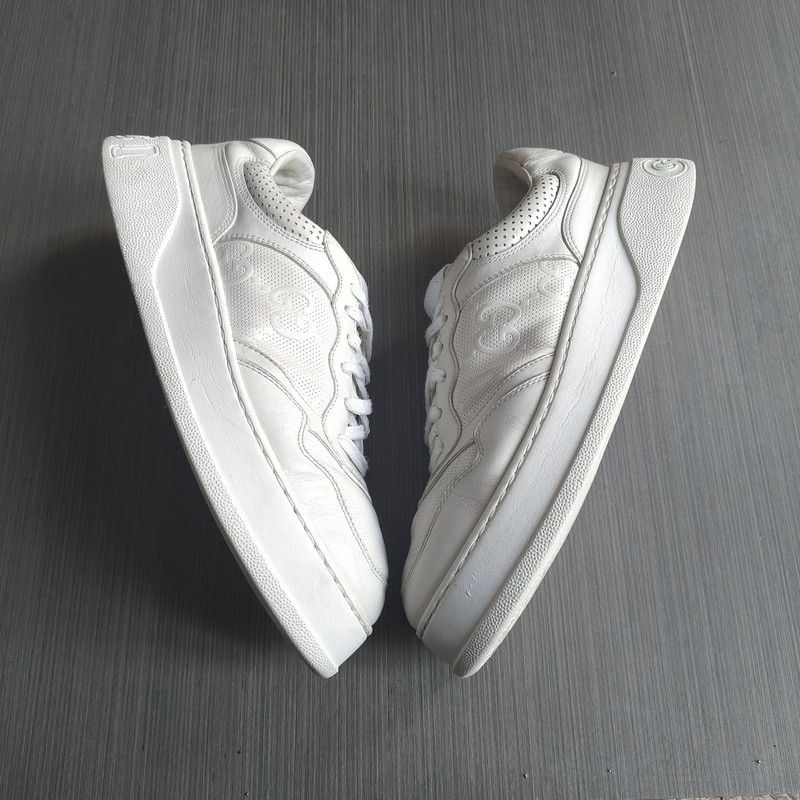 Gucci Gucci GG Print White Casual Sneakers for Men 0079 Size US 9.5 / EU 42-43 - 10 Thumbnail
