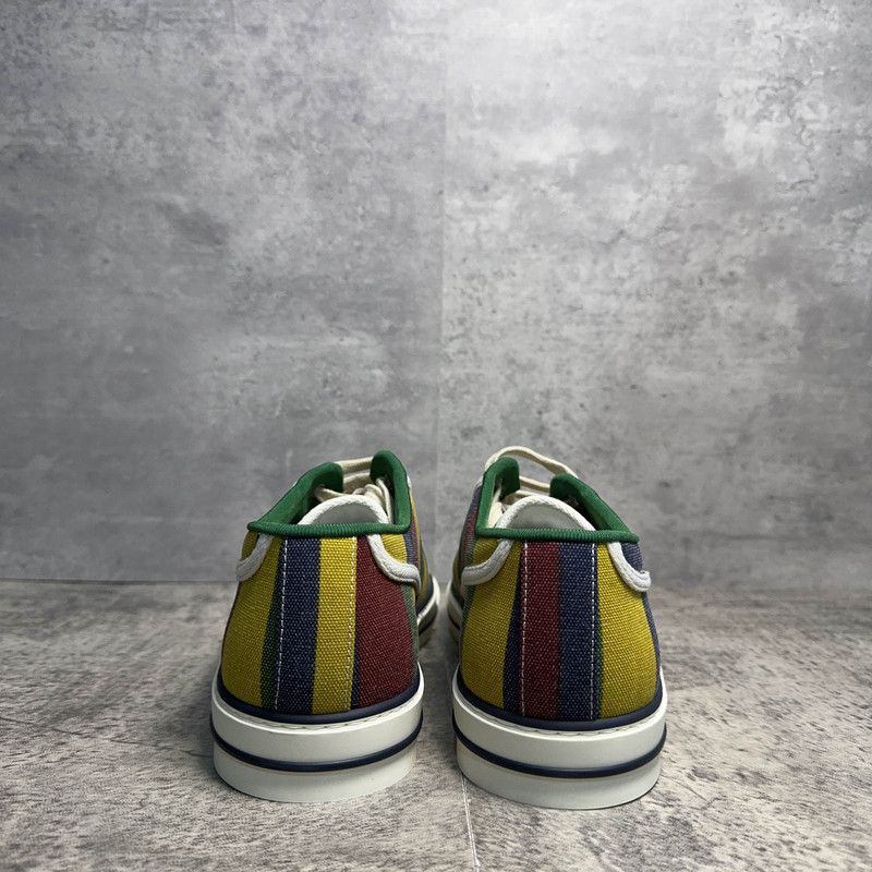 Gucci 1977 Tennis Colorful Canvas Fashion Sneakers 0079