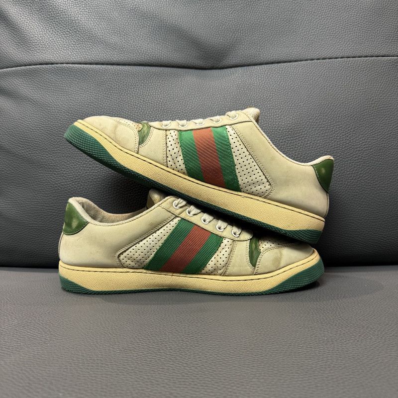Gucci Gucci Screener Vintage Sneakers in Gray Green 0079 Size US 8.5 / EU 41-42 - 9 Thumbnail