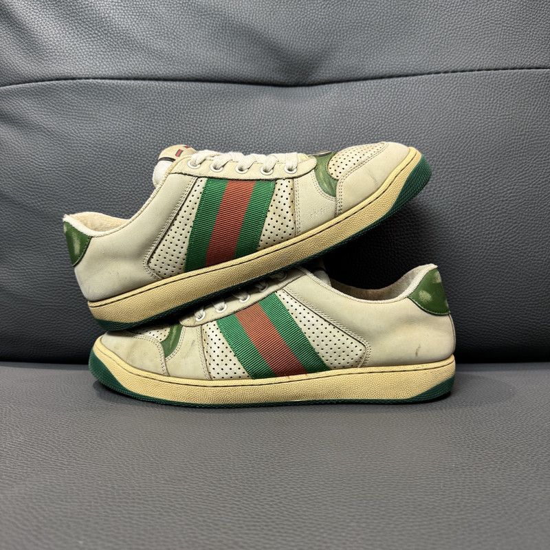 Gucci Gucci Screener Vintage Sneakers in Gray Green 0079 Size US 8.5 / EU 41-42 - 8 Thumbnail