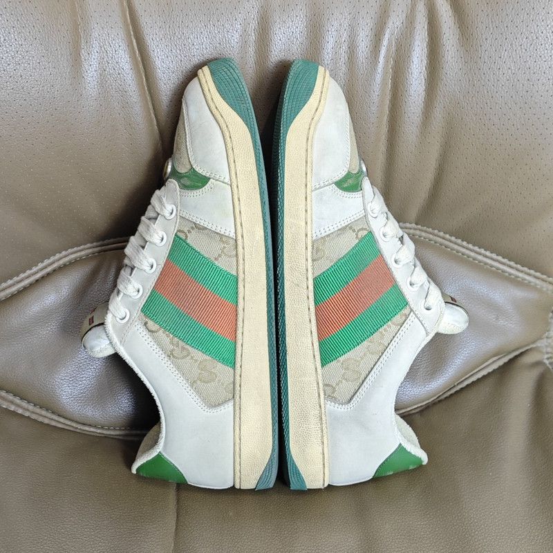 Gucci Gucci Screener Vintage Sneakers in Green 0079 Size US 7 / EU 40 - 7 Thumbnail