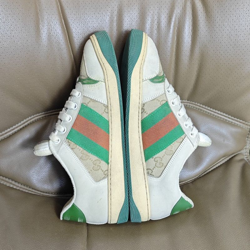 Gucci Gucci Screener Vintage Sneakers in Green 0079 Size US 7 / EU 40 - 6 Thumbnail