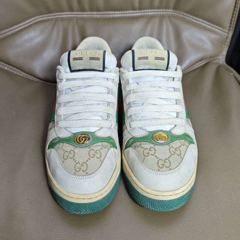Gucci Gucci Screener Vintage Sneakers in Green 0079 Size US 7 / EU 40 - 2 Thumbnail