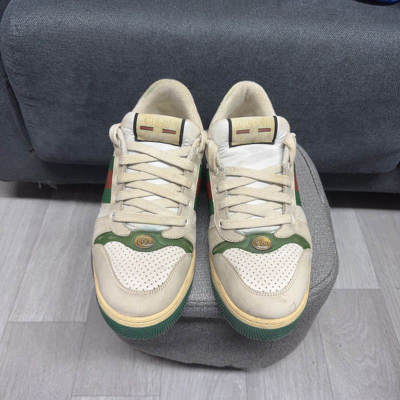 Gucci Gucci Screener Vintage Leather Sneakers for Men 0079 Size US 9.5 / EU 42-43 - 2 Thumbnail