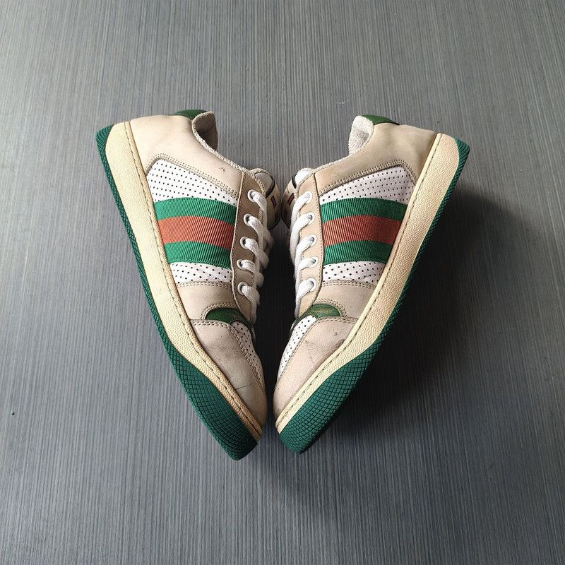 Gucci Gucci Screener Leather Fashion Sneakers for Men 0079 Size US 8 / EU 41 - 9 Thumbnail