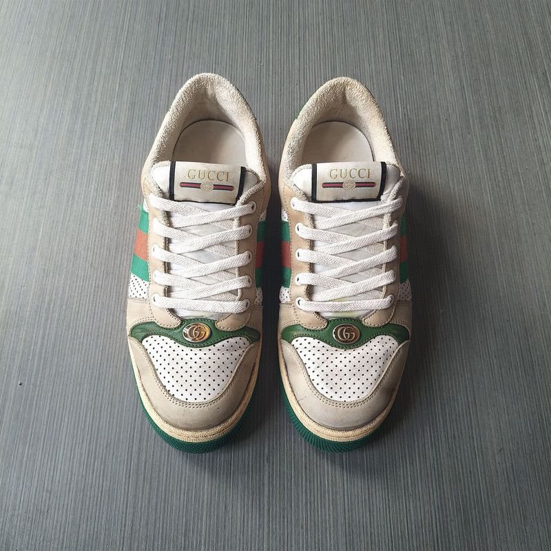 Gucci Gucci Screener Leather Fashion Sneakers for Men 0079 Size US 8 / EU 41 - 2 Thumbnail