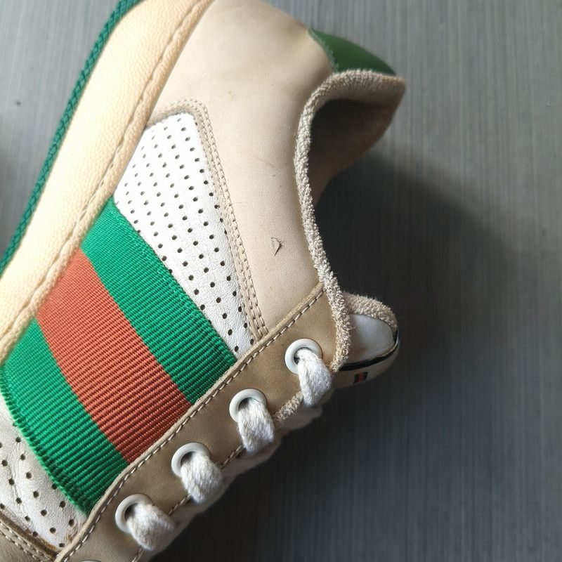 Gucci Gucci Screener Leather Fashion Sneakers for Men 0079 Size US 8 / EU 41 - 8 Thumbnail
