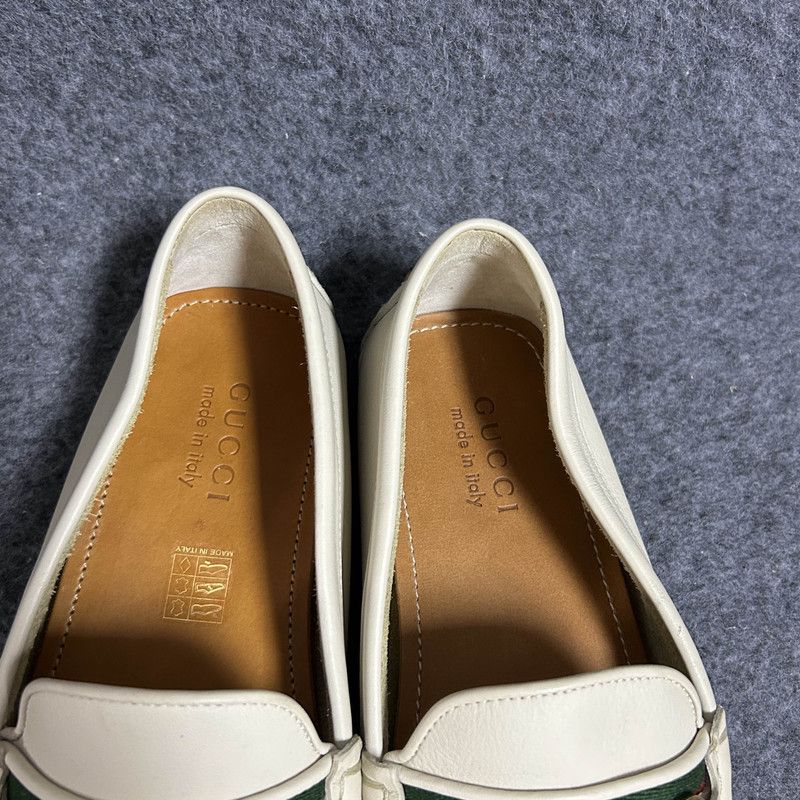 Gucci Gucci White Slip-On Casual Shoes for Men 0079 Size US 10.5 / EU 43-44 - 6 Thumbnail