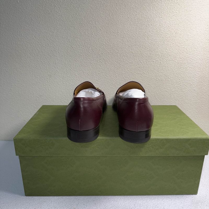 Gucci Gucci Maroon Horsebit Casual Shoes for Men 0079 Size US 9.5 / EU 42-43 - 3 Thumbnail