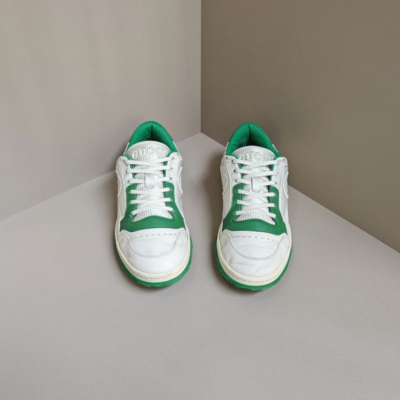 Gucci Gucci MAC80 Low-Top Sneakers in White and Green 0079 Size US 9.5 / EU 42-43 - 2 Thumbnail