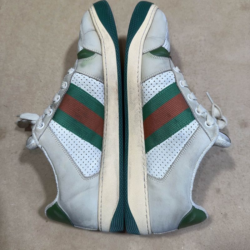 Gucci Gucci Screener Vintage Sneakers in Gray Green 0079 Size US 10.5 / EU 43-44 - 9 Thumbnail