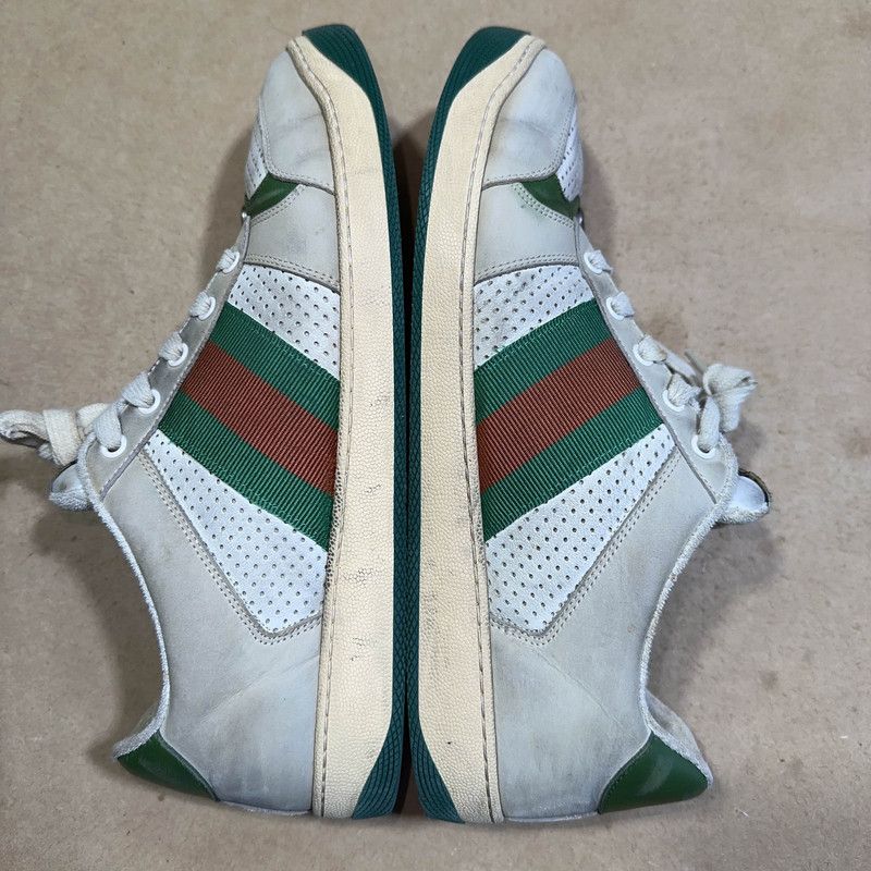 Gucci Gucci Screener Vintage Sneakers in Gray Green 0079 Size US 10.5 / EU 43-44 - 10 Thumbnail