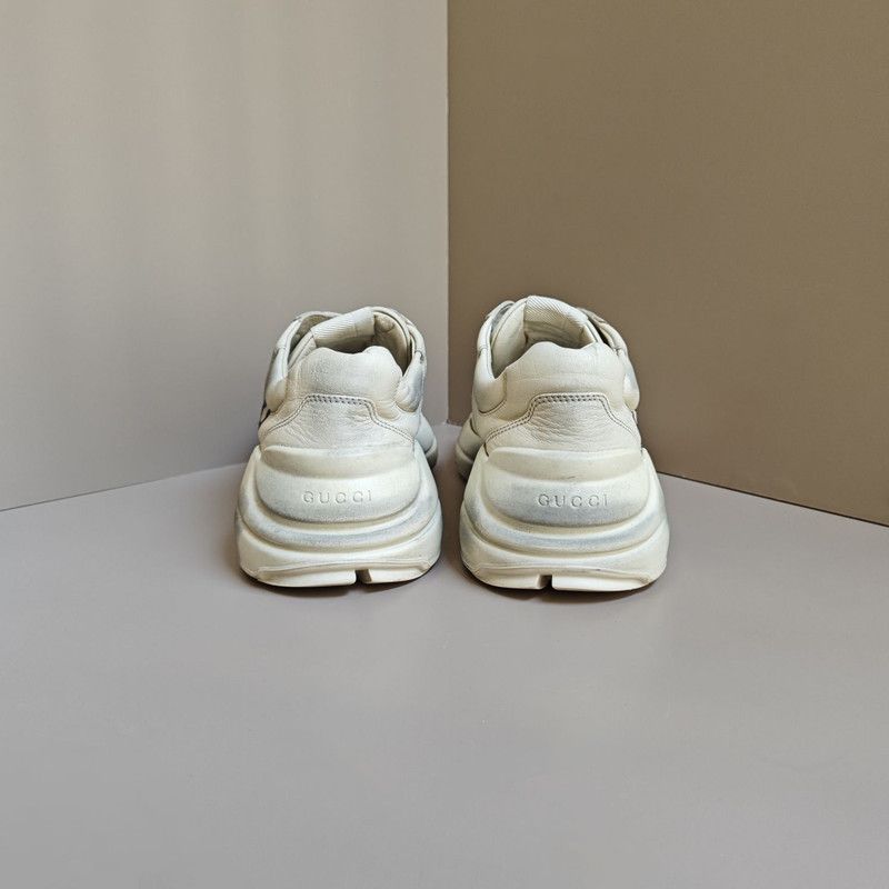 Gucci Gucci Rhyton Leather Casual Sneakers with Lip Print 0079 Size US 8 / EU 41 - 3 Thumbnail