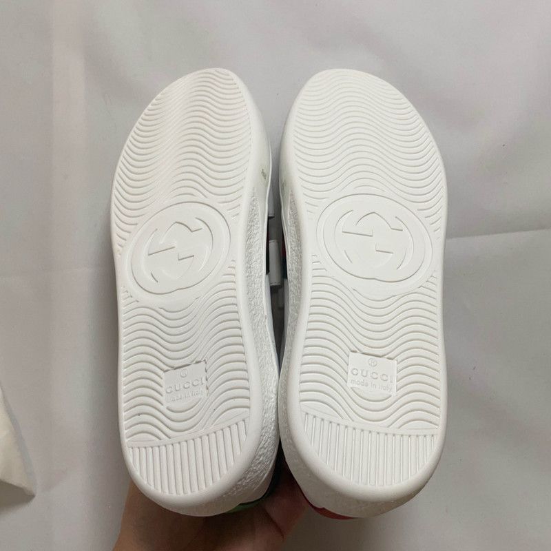Gucci Gucci Kids ACE Leather Low-Top Sneakers 0079 Size US 6 / EU 39 - 4 Thumbnail