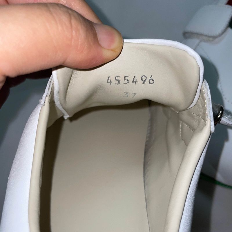 Gucci Gucci Ace Kids Leather Sneakers with Colorful Details 0079 Size US 6.5 / EU 39-40 - 5 Thumbnail