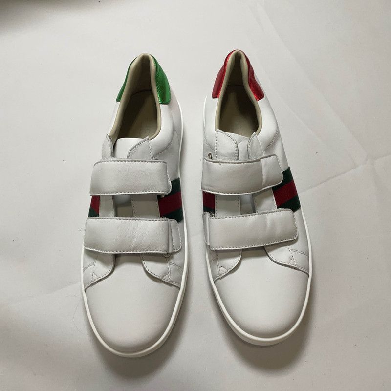 Gucci Gucci Ace Kids Leather Sneakers with Colorful Details 0079 Size US 6.5 / EU 39-40 - 2 Thumbnail