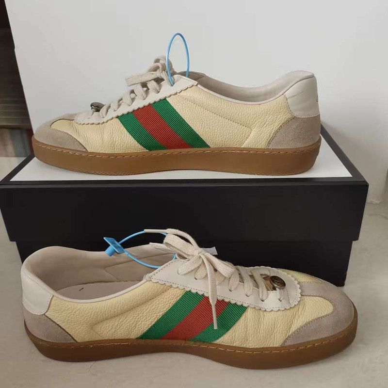 Gucci Gucci Leather Bee Fashion Sneakers for All 0079 Size US 11 / EU 44 - 9 Thumbnail