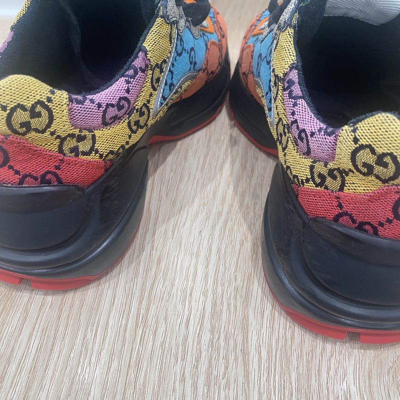 Gucci Gucci Rhyton Canvas Vintage Low-Top Sneakers 0079 Size US 5.5 / EU 38 - 12 Thumbnail