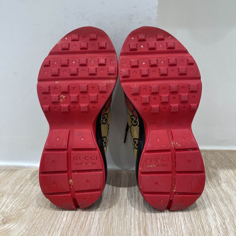Gucci Gucci Rhyton Canvas Vintage Low-Top Sneakers 0079 Size US 5.5 / EU 38 - 4 Thumbnail