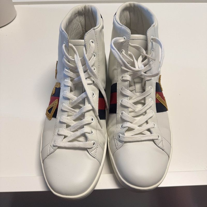 Gucci Gucci Ace Series High-Top Sneakers in White 0079 Size US 10.5 / EU 43-44 - 2 Thumbnail