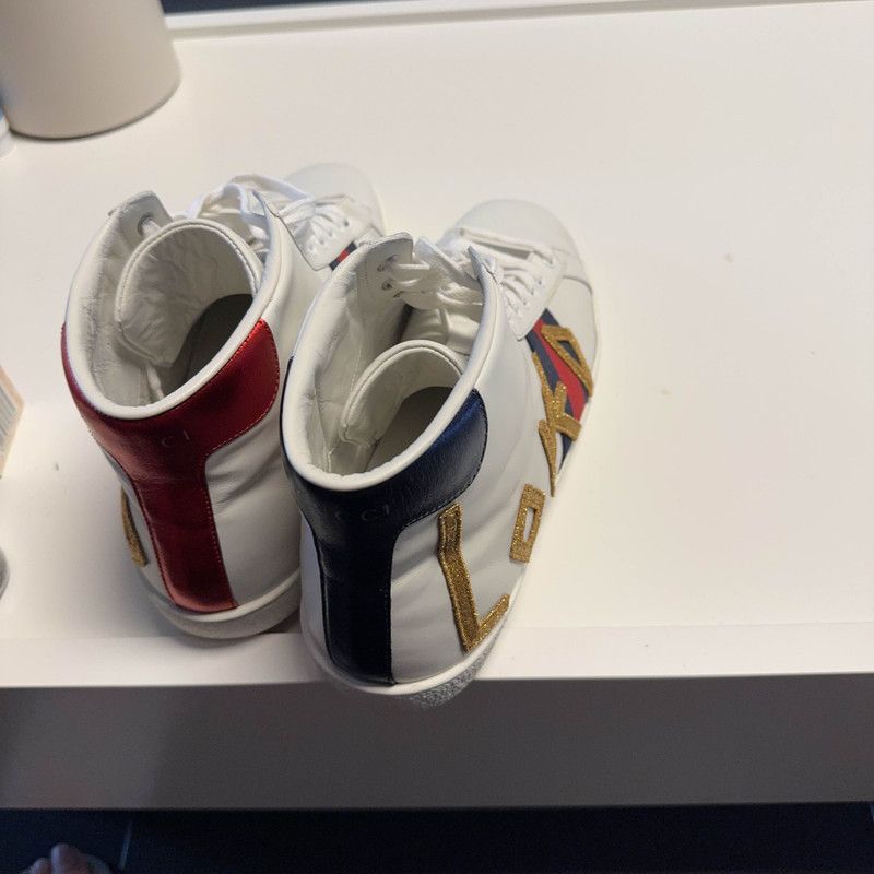 Gucci Gucci Ace Series High-Top Sneakers in White 0079 Size US 10.5 / EU 43-44 - 6 Thumbnail