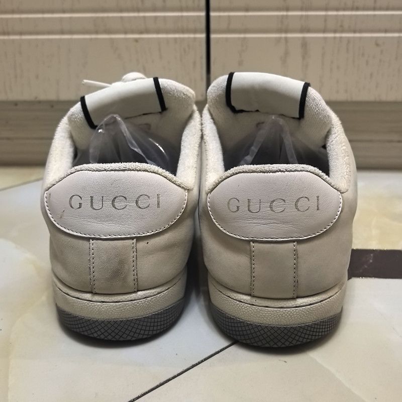 Gucci Gucci Screener Leather Sneakers for Men 0079 Size US 8 / EU 41 - 3 Thumbnail
